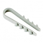 Tapp-BP-klamber 3&ndash;13 mm Baltplast (100 tk, valge)