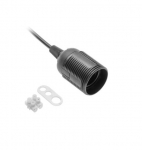 Lambipesa kaabliga GTV GZ-E27000-10 (must, E27, 60 W)