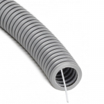 Gofreeritud toru traadiga 25mm (halogeenivaba, hall, 50m, 750 N/5 cm, D25) GLOB-EL GL301W
