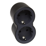 Legrand 694517 mitme pesaga pistik (must, 2 pesa)