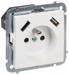 &Uuml;HE PESAGA PISTIKUPESAGA USB-TOITEADAPTERIGA SANTRA/4188-10/EPN 230 V 16 A Elektro-Plast