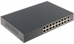 Switch 10/100MBps 16 port POE + 2 port uplink 10/100/1000MBps (HT1612)