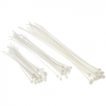 Kaablisidemete pakk 100mm / 150mm / 200mm 60tk., valge