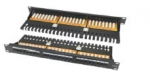 Patch-paneel 19" 1U UTP Cat6A LK-5008-Cat6A (24 porti, kaablihoidikuga, horisontaalne rist, 483x44x95 mm)