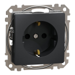 Pistikupesa maandusega ja kaanega Schneider Electric Sedna Design SDD214024 (antratsiit, IP44)