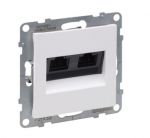 Valge 2xRJ45 UTP 6 pesa SUNO Legrand 721153