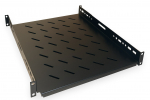 Universaalne riiul 19" kapile 1U LK-CL-131 L350 (s&uuml;gavus 350 mm, kuni 80 kg, reguleeritav s&uuml;gavus)