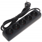 Voolujaoturi PR-1.5M-5G/B (5 pistikupesa) 1,3 m