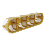4-kohaline kipsplaadi paigalduskarp Kopos KPL 64-50/4LD_NA (68 mm, helisummutusega, kollane)