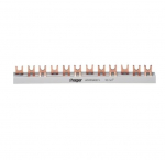 Isoleeritud siinilatt Hager KDN380A (3P, 57 mod., 10mm)