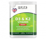 D3-Vitamiin 100 mcg (4000IU), K2-Vitamiin 90 tabletti