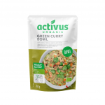 Rohelise karri hautis mungubade ja musta riisiga, &ouml;koloogiline