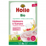 Piimapuder vaarikate ja banaanidega beebidele alates 6 kuud, mahe