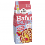 Kr&otilde;bedad hommikus&ouml;&ouml;gi kaerahelbed mangoga ja vaarikatega, &ouml;koloogilised