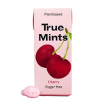 Kirsimaitselised karamellkommid TRUE MINTS, suhkruvabad