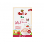 Piimakaerapuder maasikate ja &otilde;untega beebidele alates 6. elukuust, &ouml;koloogiline