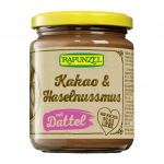 Kookose ja sarapuup&auml;hklite kreem datlite ja kakaoga, &ouml;koloogiline.