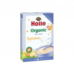 Piimjas puder banaanidega imikutele alates 6 elukuust, &ouml;koloogiline.