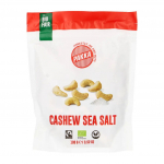 Kergelt soolatud r&ouml;stitud india p&auml;hklid CASHEW SEA SALT, &ouml;koloogilised
