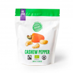 R&ouml;stitud India p&auml;hklid musta pipraga CASHEW MALABAR PEPPER, &ouml;koloogilised