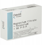 OstroVit Magnesium Citrate + Potassium + B6 P-5-P, 60 kap