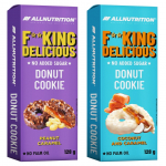 Allnutrition FITKING Delicious Donut Cookie, Coconut and Caramel, 128 g