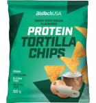 BioTech Protein Tortilla Chips, Onion-Sour Cream, 50 g