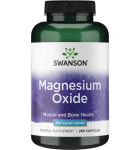 Swanson Magnesium Oxide 200mg, 250 kap
