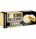 Allnutrition F*cking Delicious Cookie, Valge &scaron;okolaad p&auml;hklitega, 128 g
