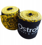 OstroVit Boxing bandage, Yellow and black, 2,5 m