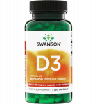 Swanson Vitamin D3 1000IU, 250 kap