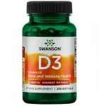 Swanson Vitamin D3 5000IU, 250 kap
