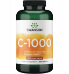 Swanson Vitamin C w/Rose Hips 1000 mg, 90 caps