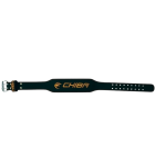 Chiba 40810 Leather Belt, XL, Black/Gold