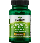 Swanson Ultimate 16 Strain Probiotic with FOS, 60 kap