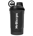 MrBiceps Black Smoked Shaker, 600 ml