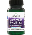 Swanson Chromium Picolinate 200mcg, 100 kap