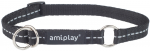 Kaelarihm koertele Amiplay Reflective, must, 250 - 400 mm x 15 mm, 25-40