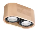 Valgusti lagi Sollux Plafond Basic 2 5903282799141, GU10, 2 x 40 W, pruun v. / pruun v.