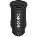 Auto laadija Canyon C-20B03, USB Type C/USB Type A, must v., 30 W