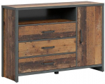 Kummut Weston S483-KOM1D3S/130-SOSTC/MTA, pruun v., 91 cm x 40 cm x 131 cm