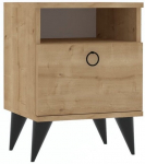 &Ouml;&ouml;kapp Kalune Design Barlo Sapphire, puidu v., 55 cm x 40 cm x 36.8 cm