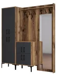 Esiku m&ouml;&ouml;blikomplekt Kalune Design Berlin ABC, sise, antratsiit v./p&auml;hklipuu v.