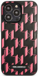 Telefoni &uuml;mbris Karl Lagerfeld Monogram Plaque Case, Apple iPhone 13 Pro/Apple iPhone 13, must v./roosa v.