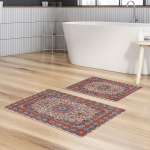 Vannitoamattide komplekt Foutastic 299ANR1586, mitmev&auml;rviline, 150 cm x 60 cm