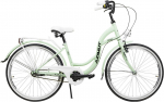 Jalgratas linna- Azimut Vintage 3-Speed, 26 ", 17'' raam, valge/mint