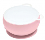 Kauss MiniKoioi Bowly 101080002, 450 ml, Alates 6 kuust, 12 cm, silikoon, roosa v.