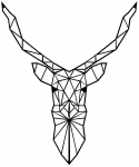 Seinadekoor Wallity Deer, 50 cm x 60 cm
