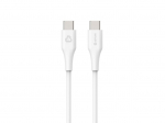 Kaabel Estuff Infinite ES604170, 2 x USB Type-C, 100 cm, valge