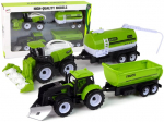M&auml;ngutraktor Lean Toys Farmer Truck 12127, valge/must/roheline